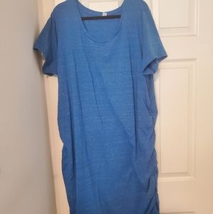 Blue t-shirt dress